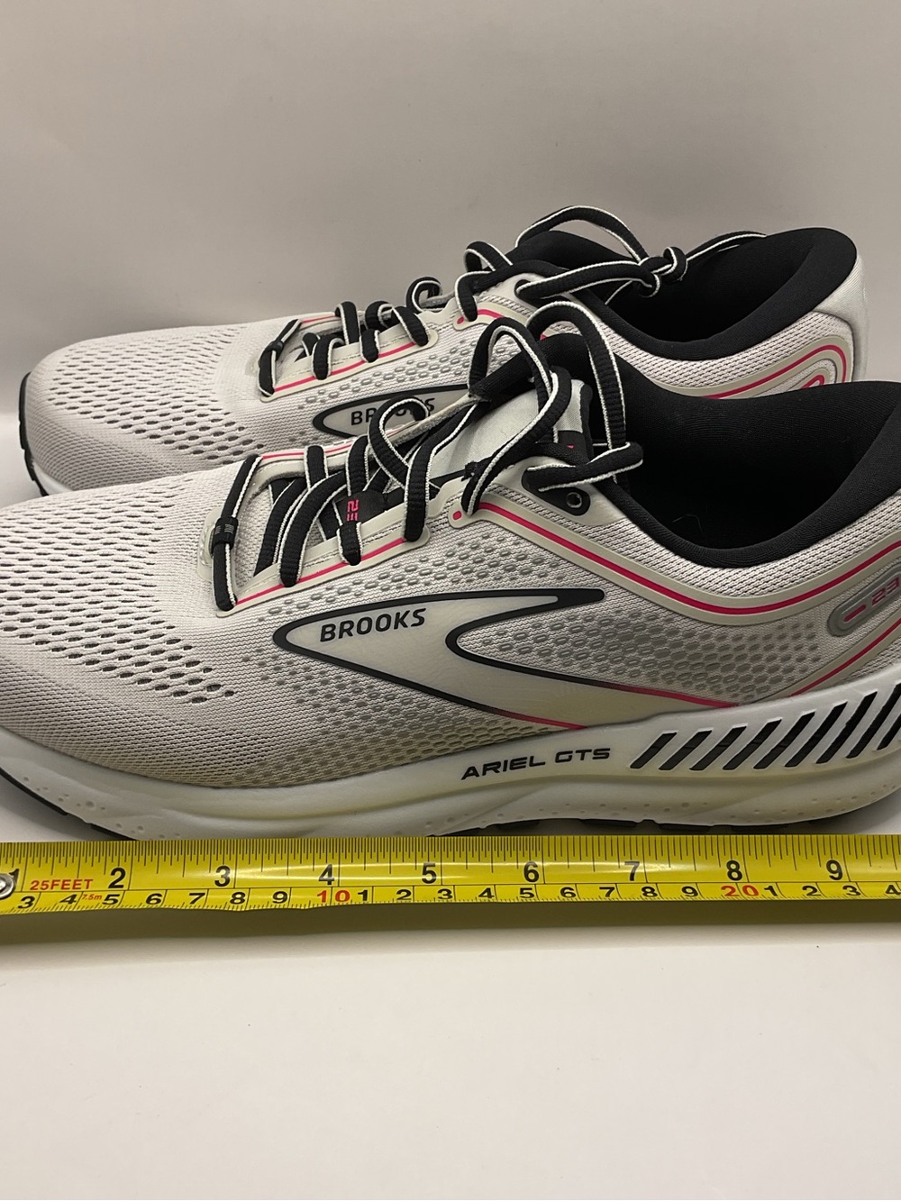 Brooks Womens Ariel GTS 23 Road Running Shoes in Grey, Black and Pink Size 9 - Picture 10 of 12